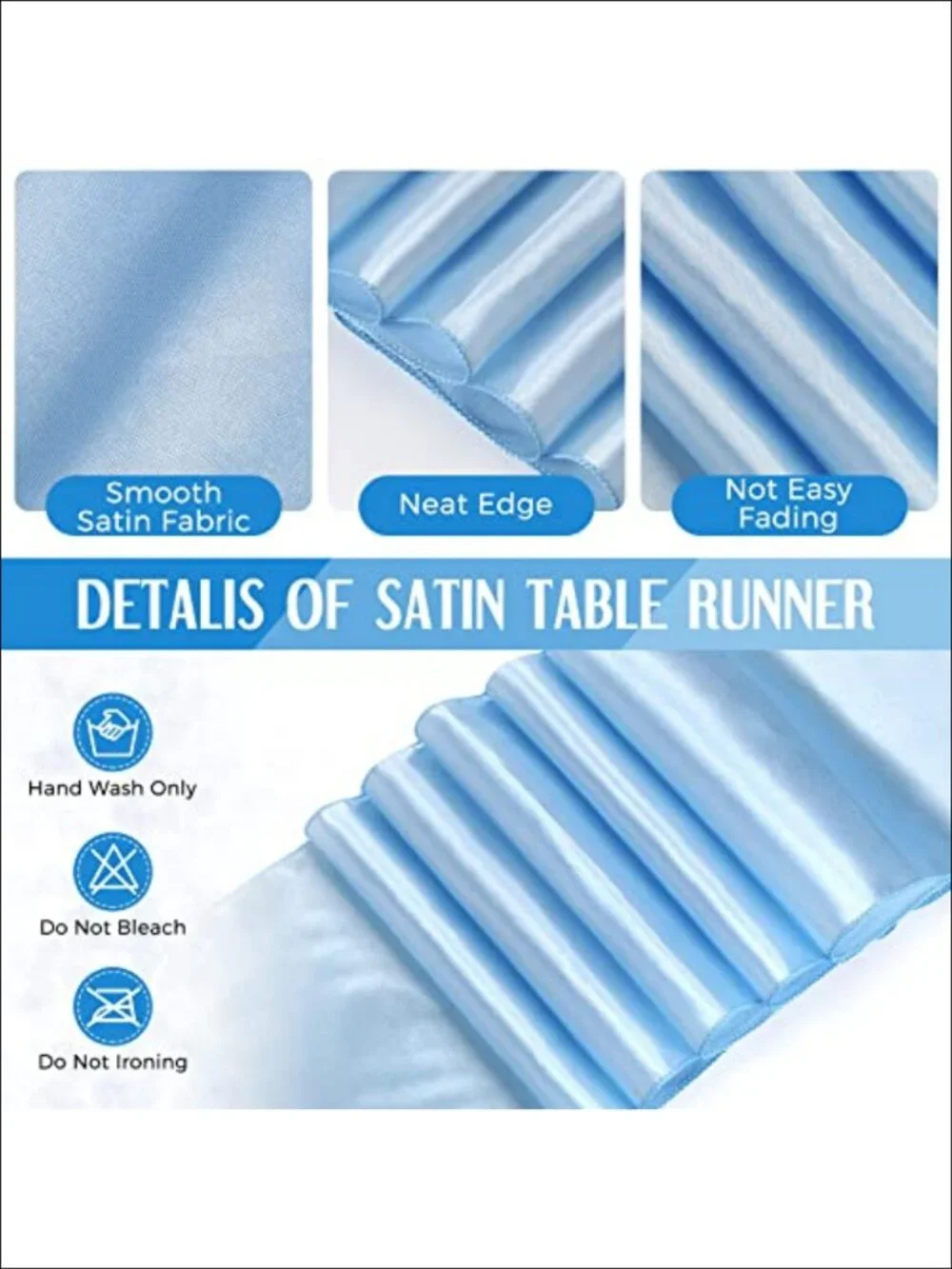 12 Pack Disposable Plastic Tablecloths and Satin Table Runner Set 54x108